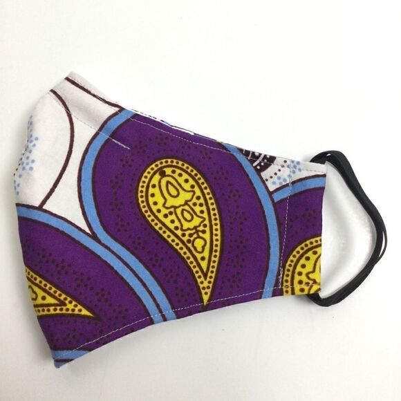 2/$15 - Purple & White African Wax Face Mask, Filti Filter - Picture 1 of 16